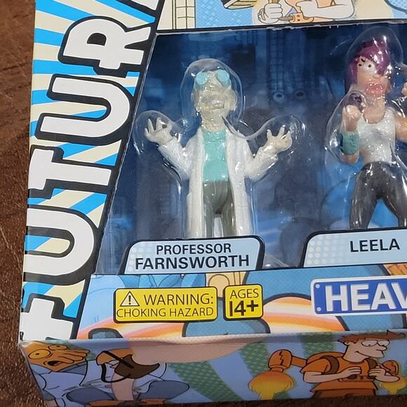 Futurama Series 1 Heavyweights Die Cast 4 x Figure Box Set, Leela Fry Bender New - Picture 4 of 11